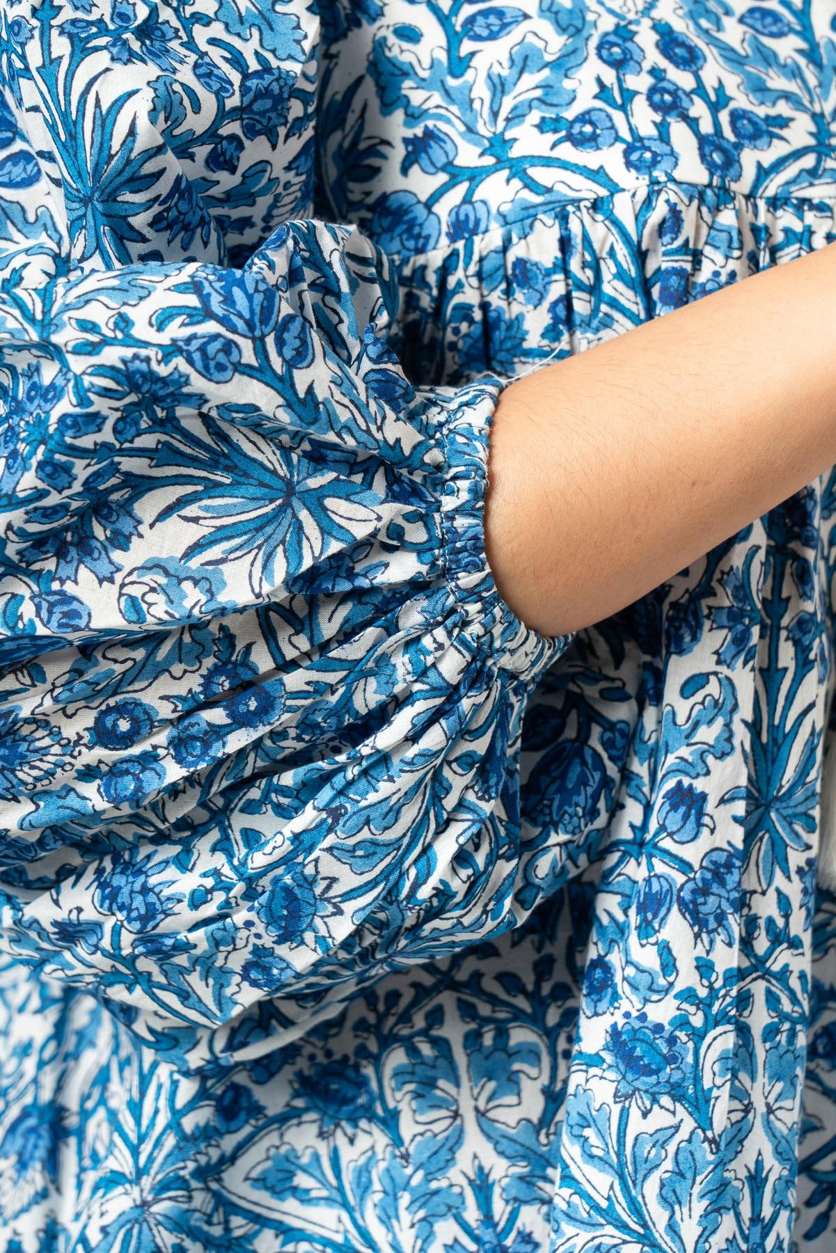 Fabricrush Summer Dresses for Women 2024 Casual Long Sleeve Floral Block Print Loose Sundress with Pocket Partywear - Image 7